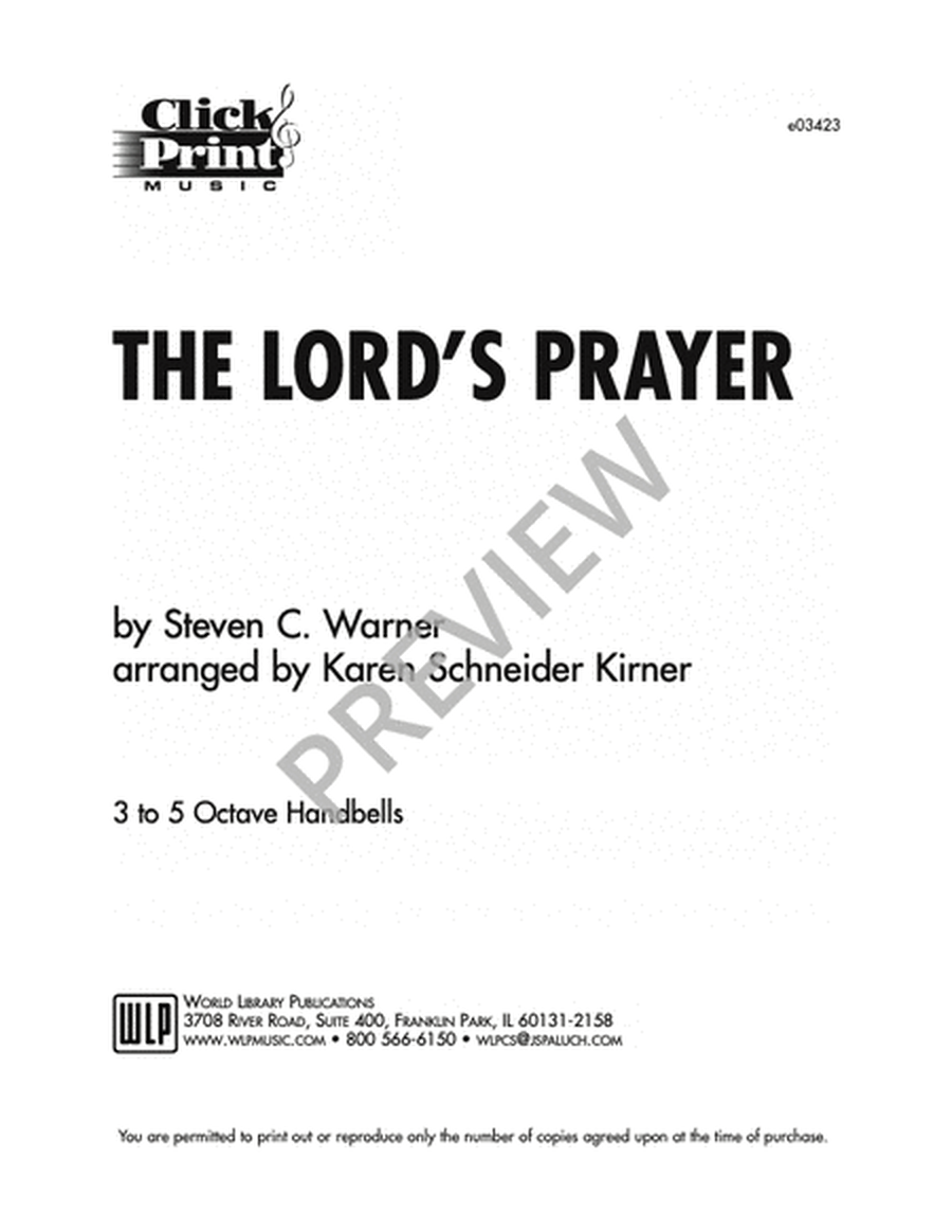 The Lord's Prayer - Handbell Parts