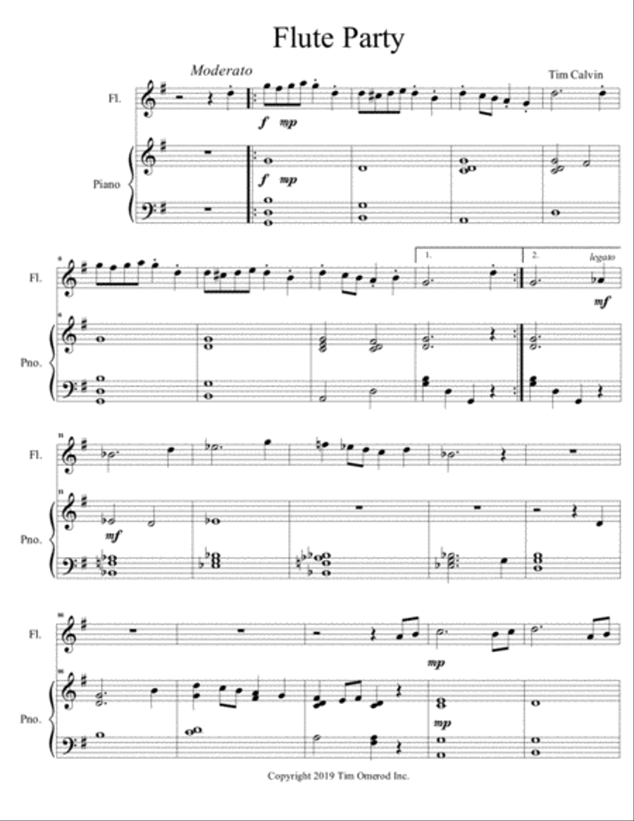 Flue Party Flue Party Flute Solo scores gallery preview page 2