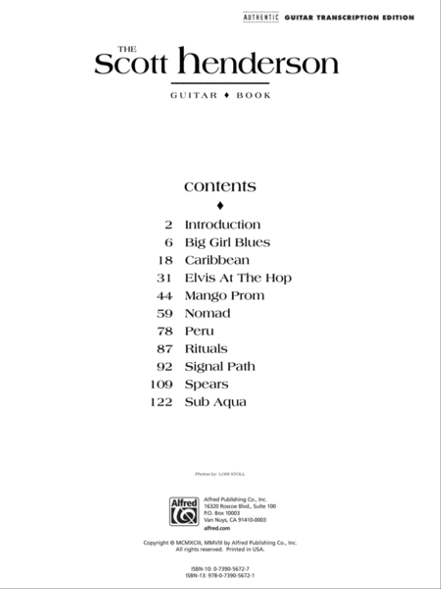 The Scott Henderson Guitar Book Electric Guitar scores gallery preview page 2