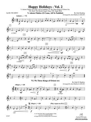 Happy Holidays---Vol. 2: 2nd B-flat Trumpet