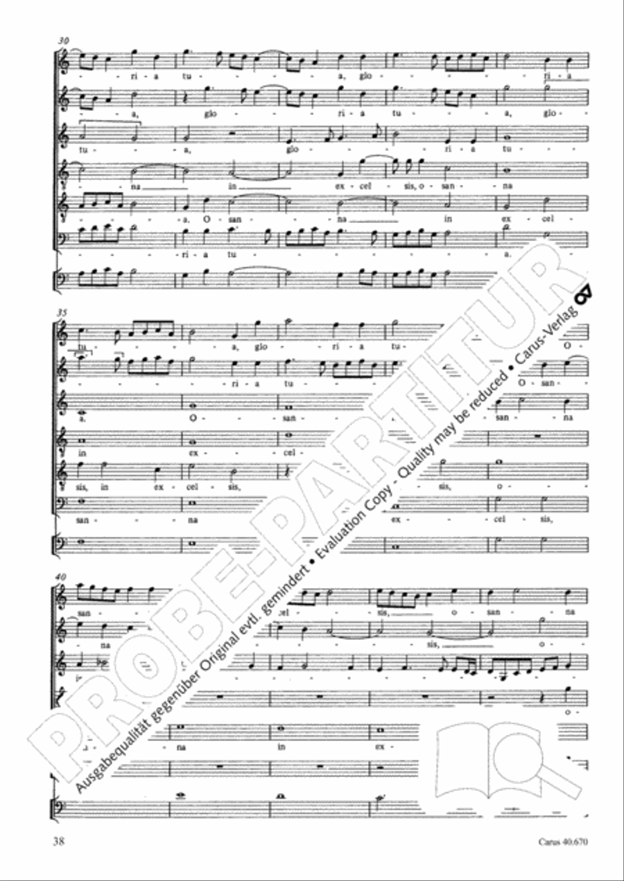 Missa in illo tempore Choir scores gallery preview page 51