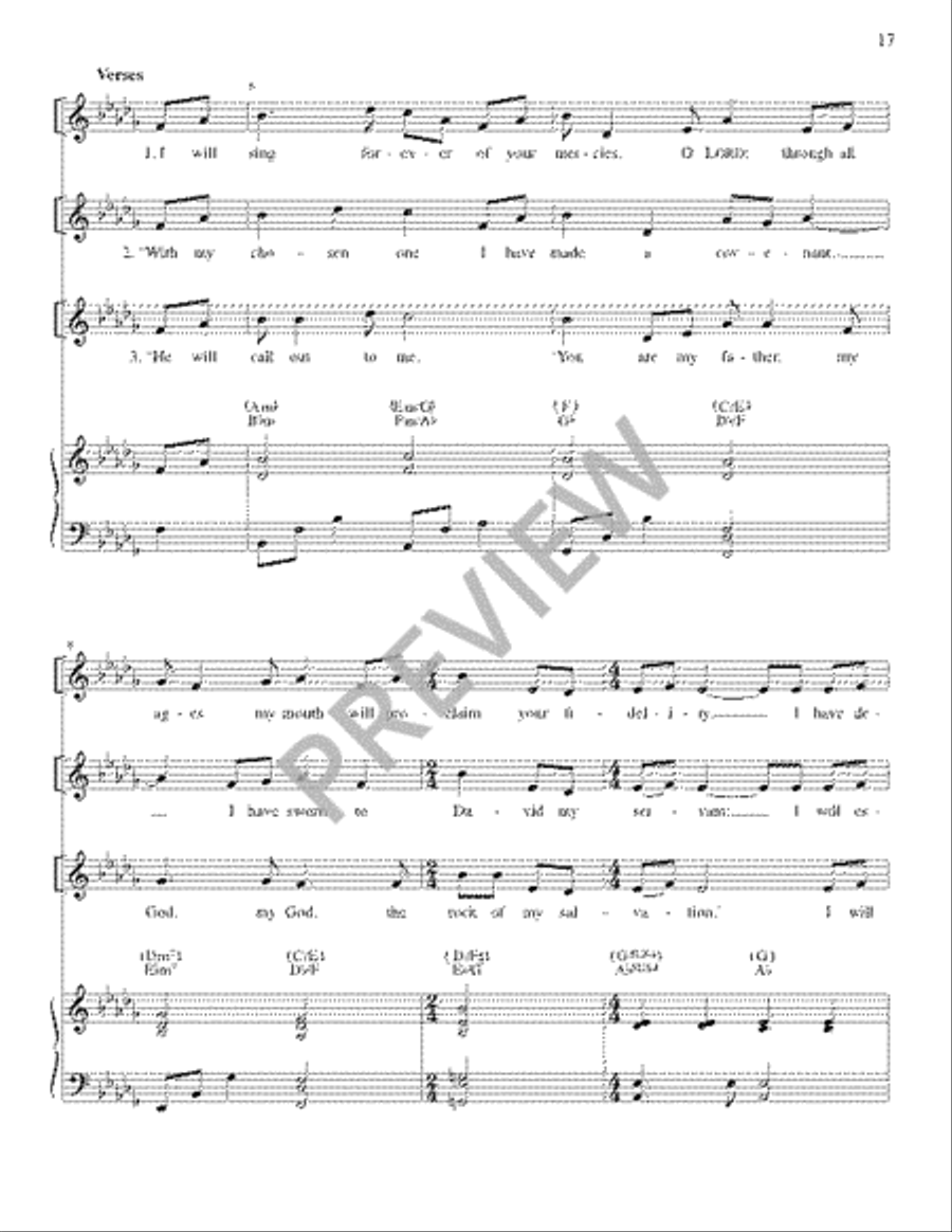 The Lyric Psalter, Year B Easy Piano scores gallery preview page 19
