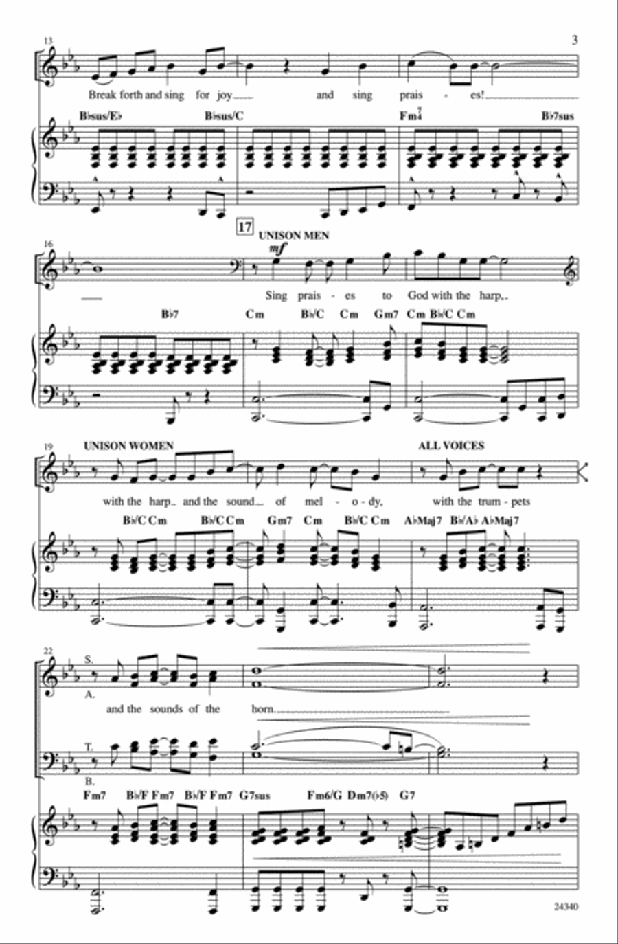 Make a Joyful Noise 4-Part scores gallery preview page 3