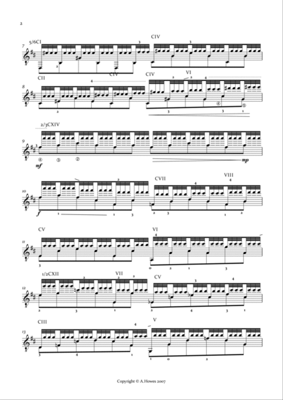 The Swan Classical Guitar scores gallery preview page 2