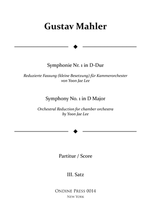 Book cover for Mahler (arr. Lee): Symphony No. 1 in D Major 3rd movement - Score Only