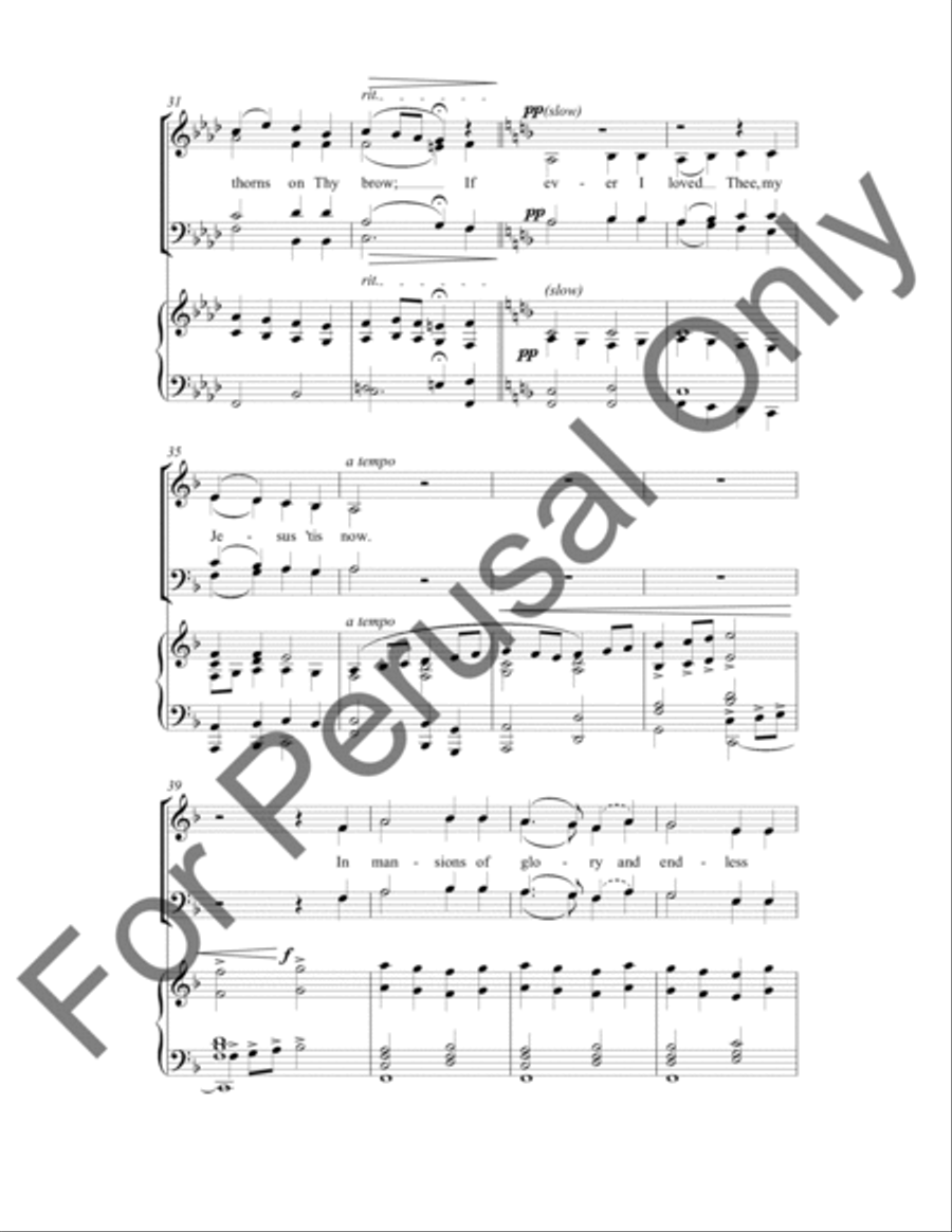 My Jesus, I Love Thee (Choral Score) 4-Part scores gallery preview page 5