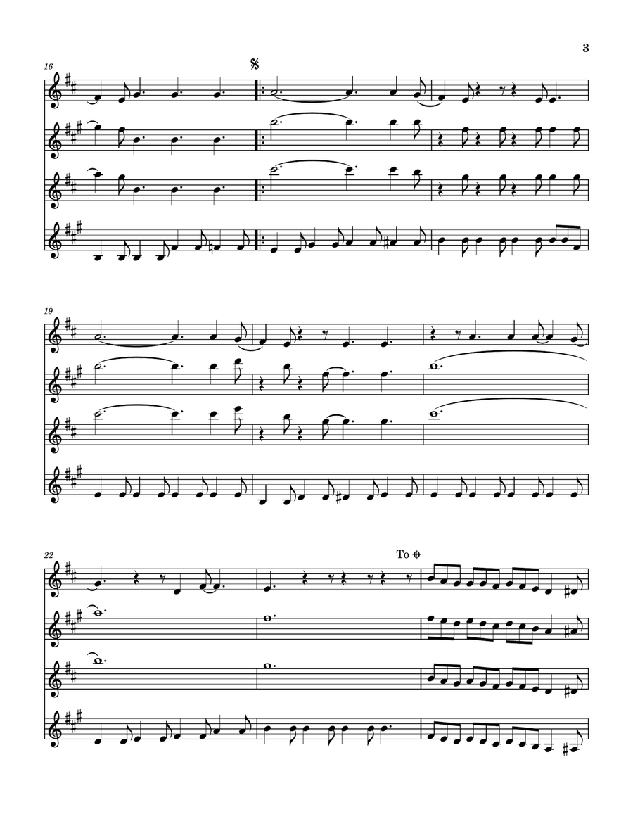 Easy Livin' Saxophone Quartet scores gallery preview page 4