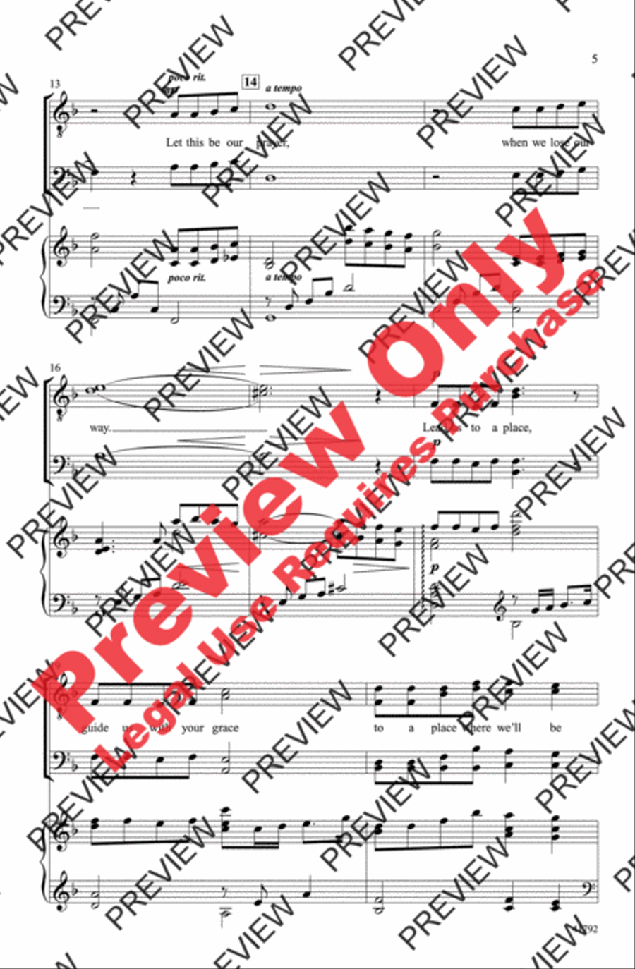 The Prayer The Prayer Men's Choir scores gallery preview page 5