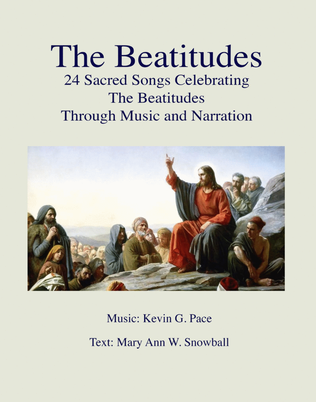 Book cover for The Beatitudes, 24 Sacred Songs Celebrating The Beatitudes Through Music and Narration