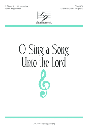 Book cover for O Sing a Song Unto the Lord