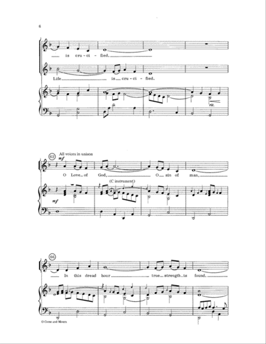 O Come and Mourn Choir scores gallery preview page 6