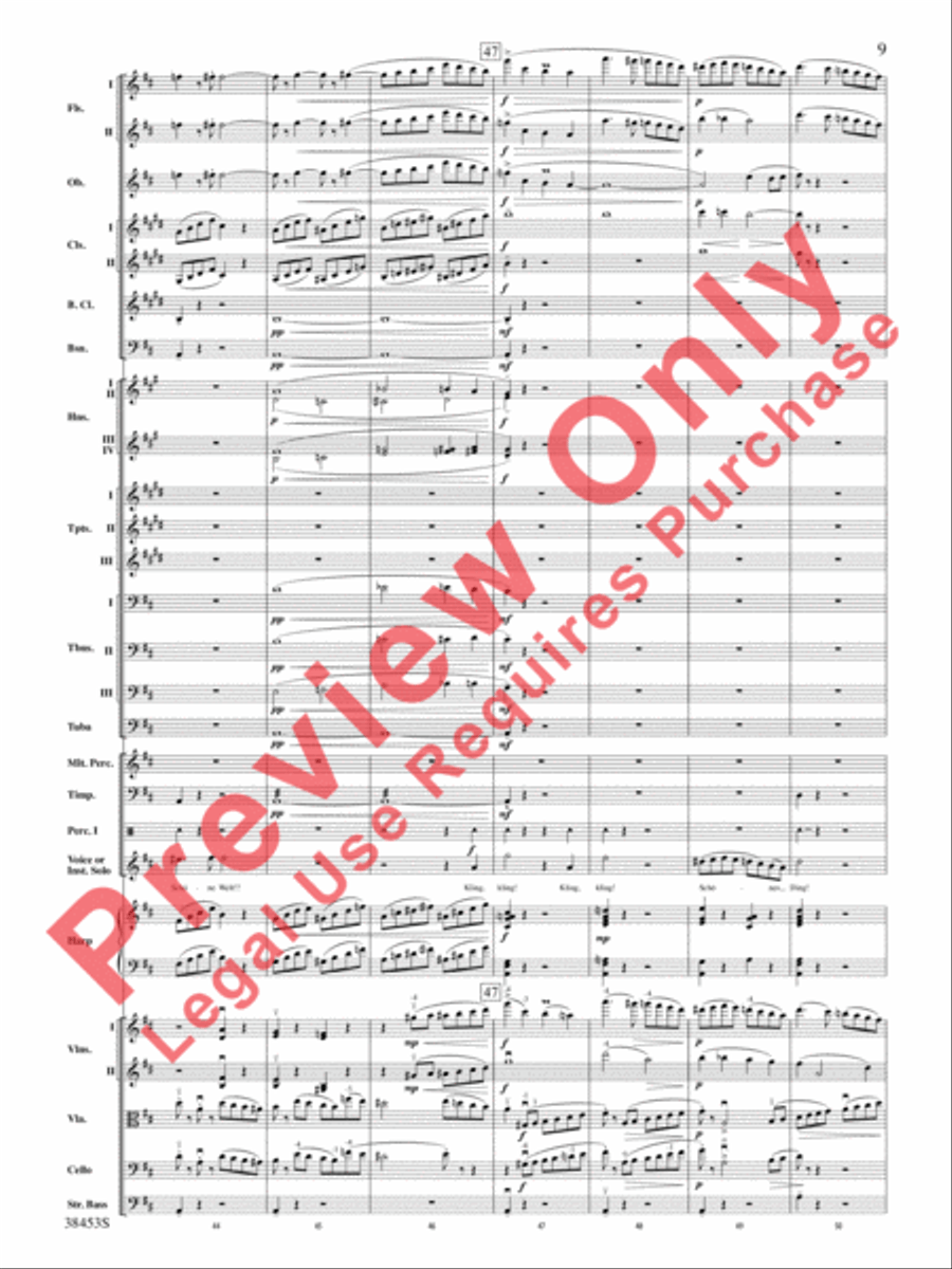 Ging heut Morgen übers Feld Full Orchestra scores gallery preview page 10