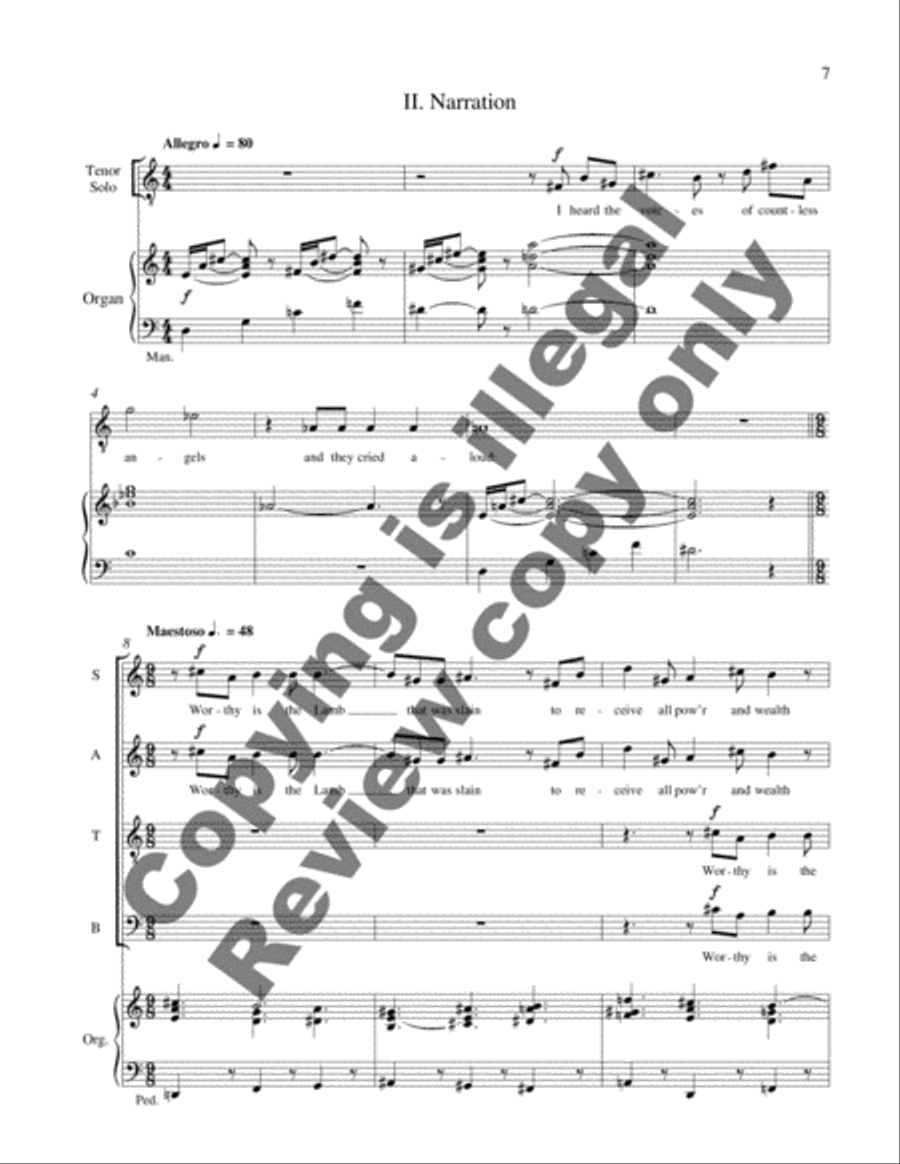 Revelation Motets 4-Part scores gallery preview page 5