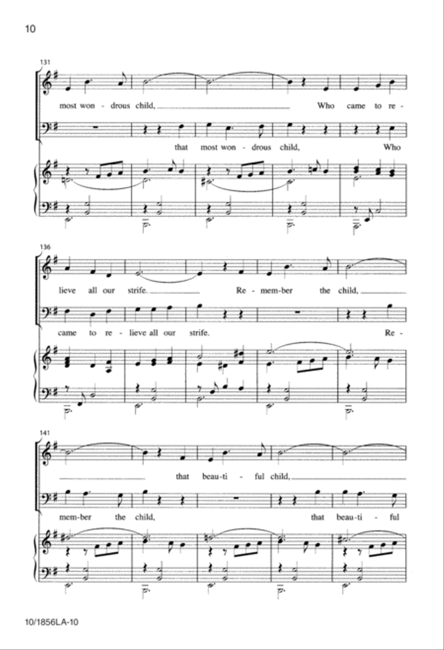 Remember the Child Remember the Child 4-Part scores gallery preview page 10