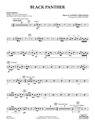 Black Panther (arr. Larry Moore) - Percussion 2