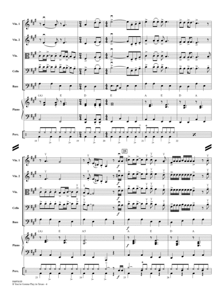 If You're Gonna Play in Texas (You Gotta Have a Fiddle in the Band) - Conductor Score (Full Score)