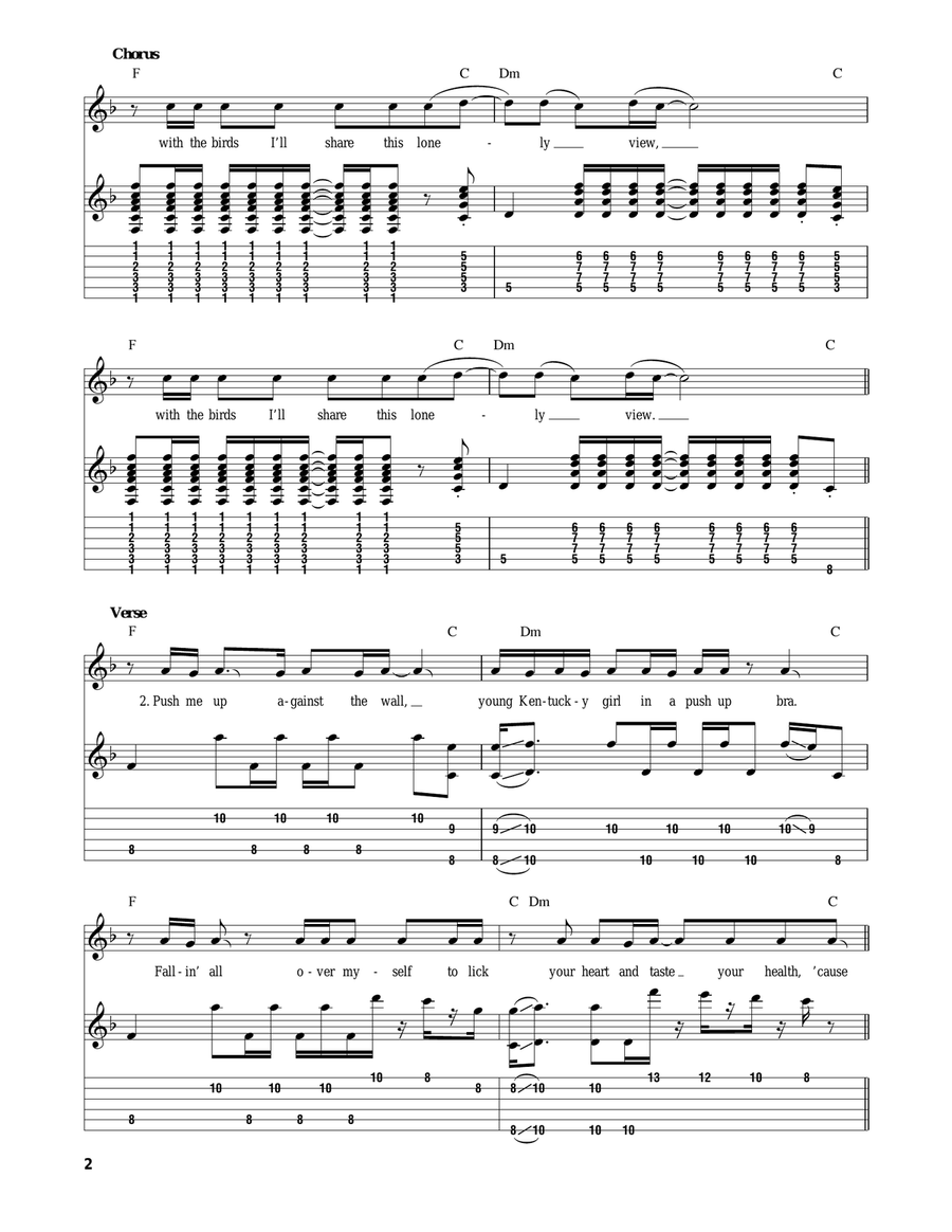 Scar Tissue Scar Tissue Acoustic Guitar scores gallery preview page 2