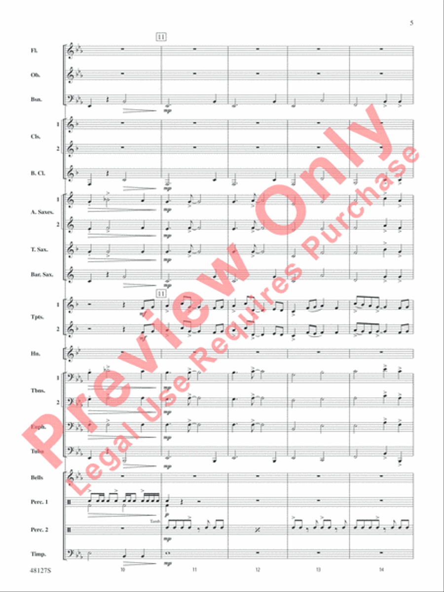 Lone Eagle Concert Band scores gallery preview page 6