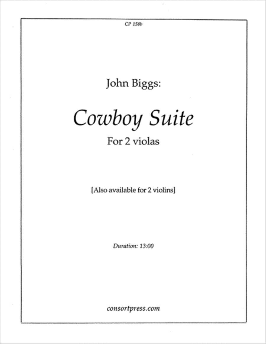 Cowboy Suite (Viola Version) Viola scores gallery preview page 1