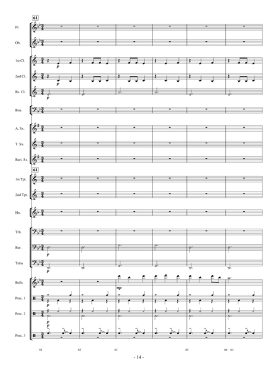 Sakura Sakura Concert Band scores gallery preview page 13