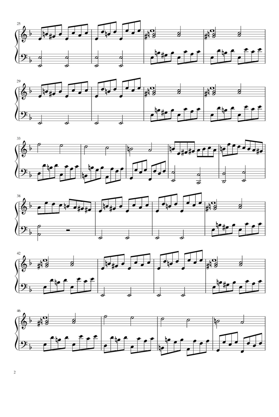 Sonata In D Minor, K.517- Domenico Scarlatti Piano Solo scores gallery preview page 2