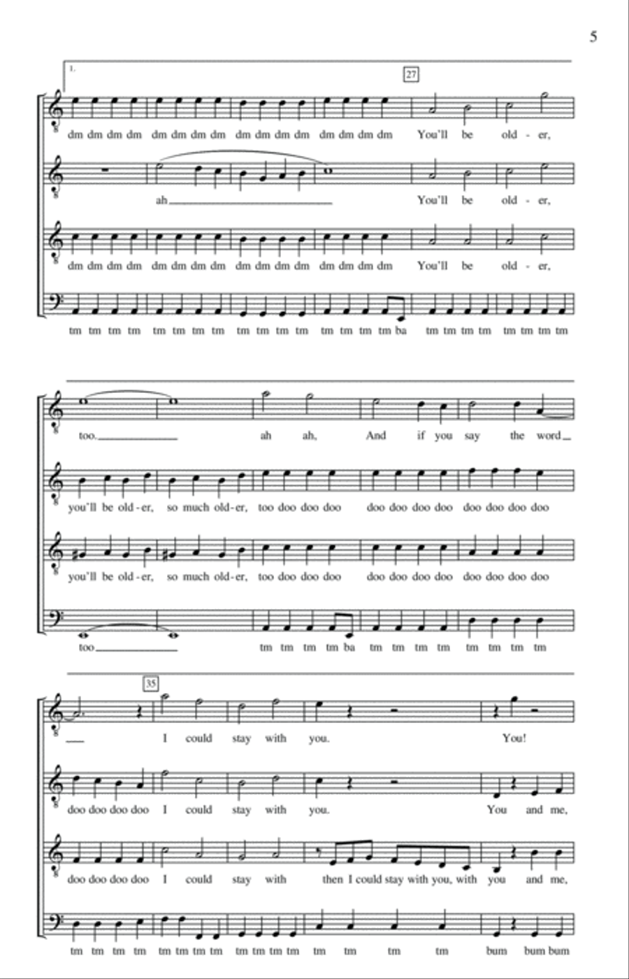 When I'm Sixty-Four TTBB scores gallery preview page 4
