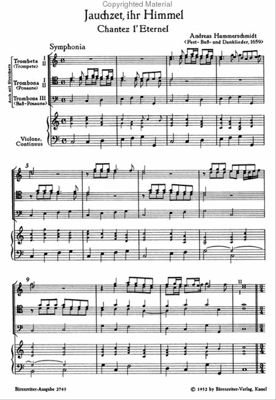 Jauchzet, ihr Himmel - Chantez l'Eternel Trombone scores gallery preview page 2