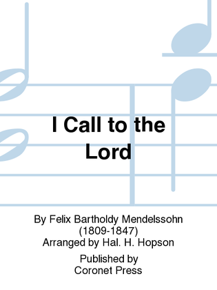 Book cover for I Call To the Lord
