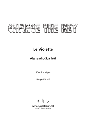 Book cover for Le Violette - Ab Major