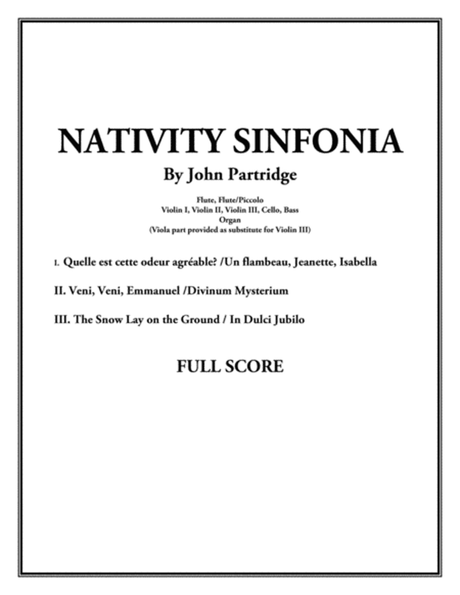 Nativity Sinfornia - Score