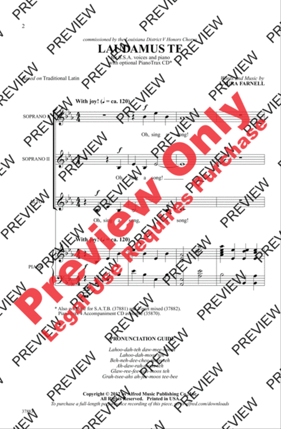 Laudamus Te Women's Choir scores gallery preview page 12