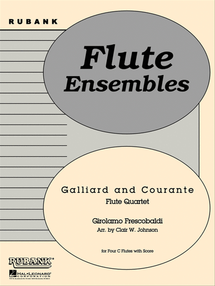 Galliard and Courante Flute Quartet scores gallery preview page 1