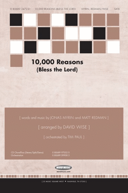 10,000 Reasons - CD ChoralTrax