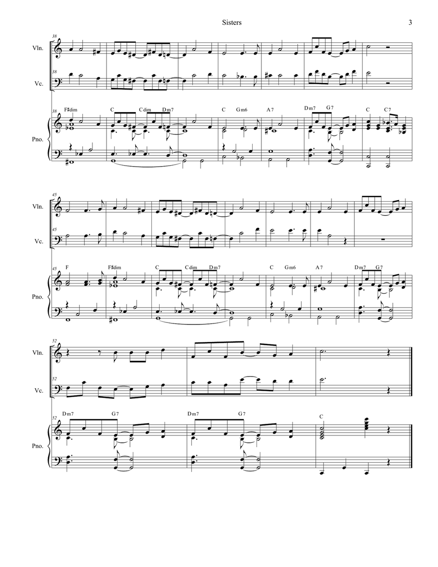 Sisters Piano Trio scores gallery preview page 3