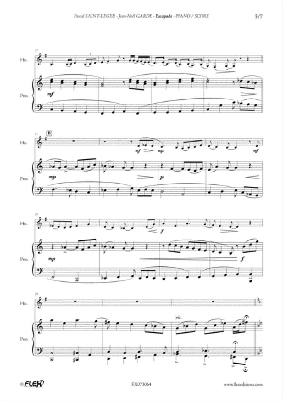 Escapade Escapade Piano Accompaniment scores gallery preview page 3