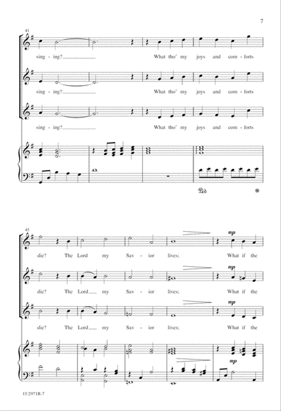 How Can I Keep From Singing? SSA scores gallery preview page 7