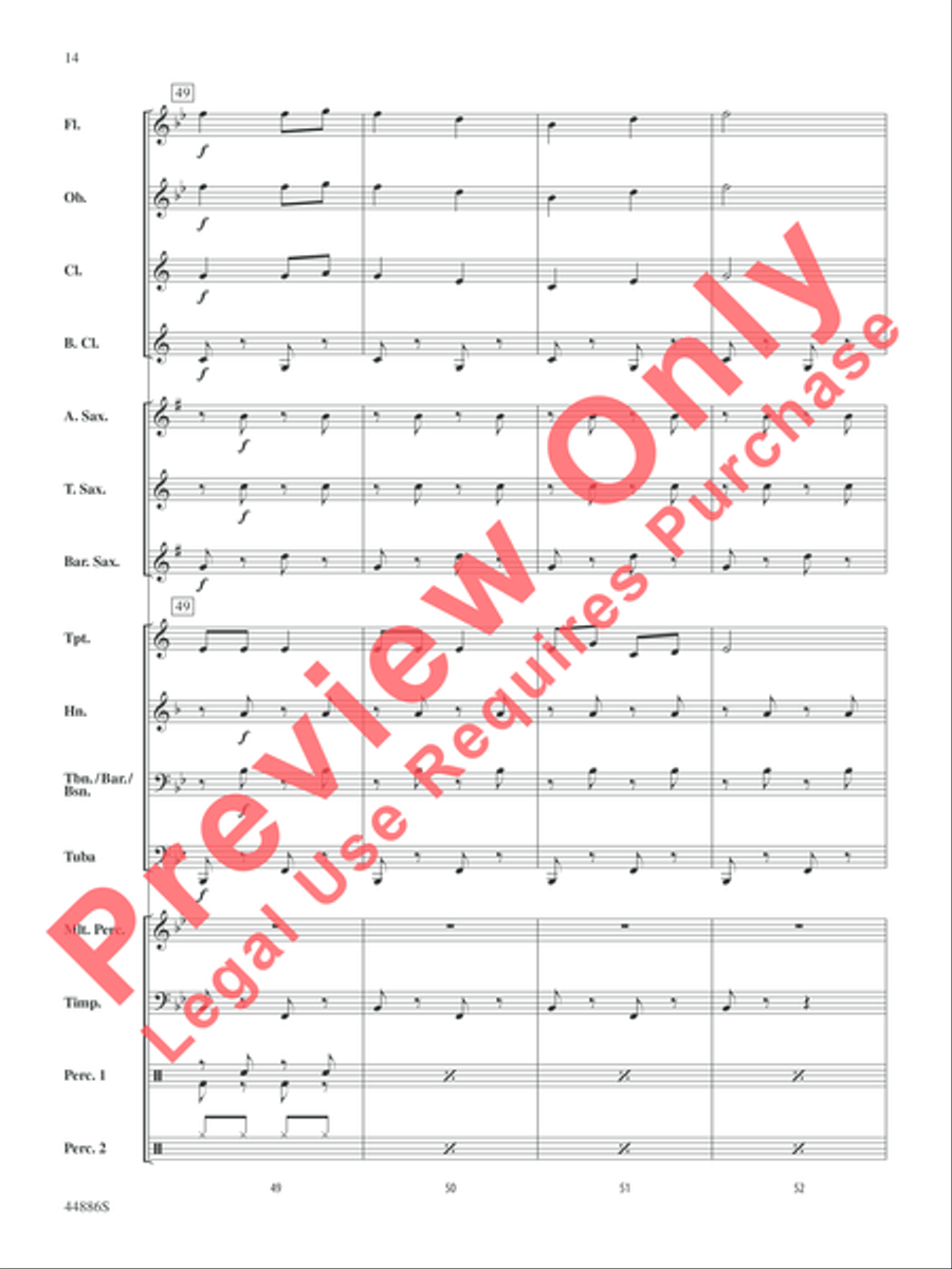 A Whole Lot of Christmas Concert Band scores gallery preview page 31