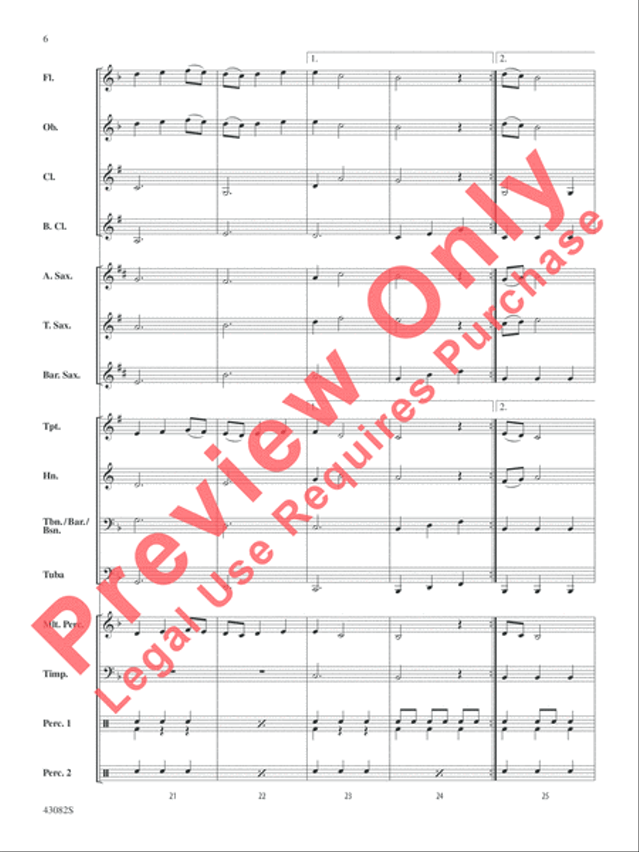 Medieval Dance Concert Band scores gallery preview page 7
