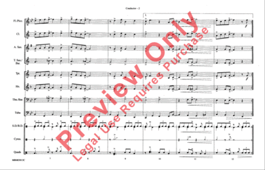 Santa Claus Is Coming to Town Marching Band scores gallery preview page 3