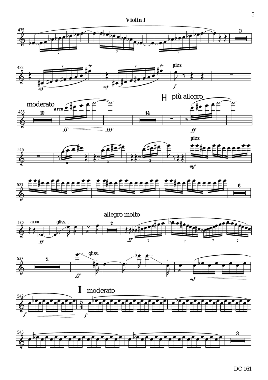 Vinlandsaga - a Nordic Symphony [string parts] String Quartet scores gallery preview page 5