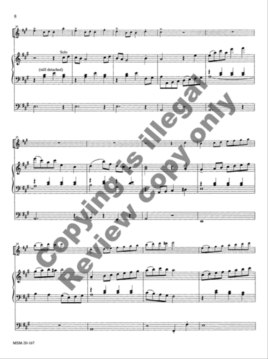 Two Christmas Pieces for Flute and Organ Flute scores gallery preview page 7