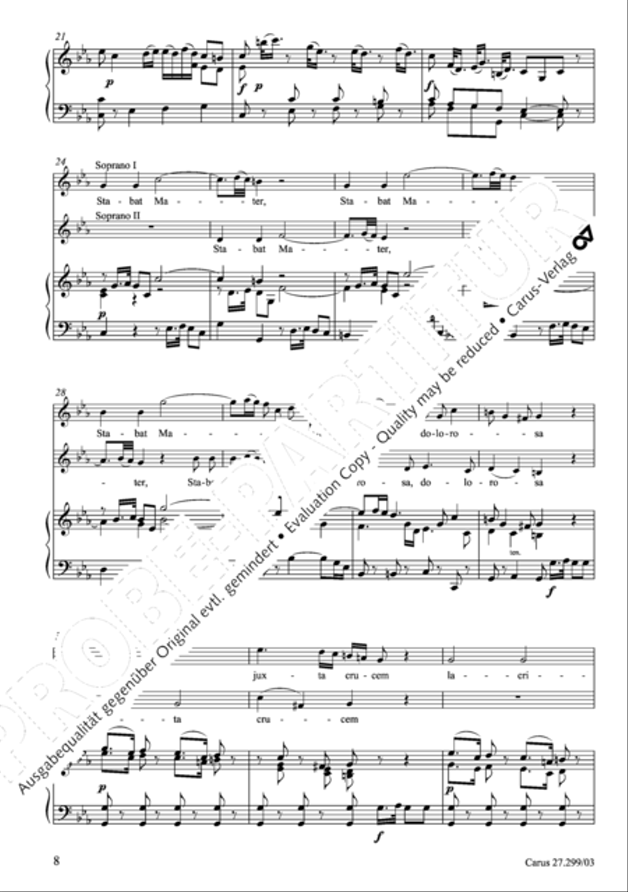 Stabat mater Stabat mater Women's Choir scores gallery preview page 9