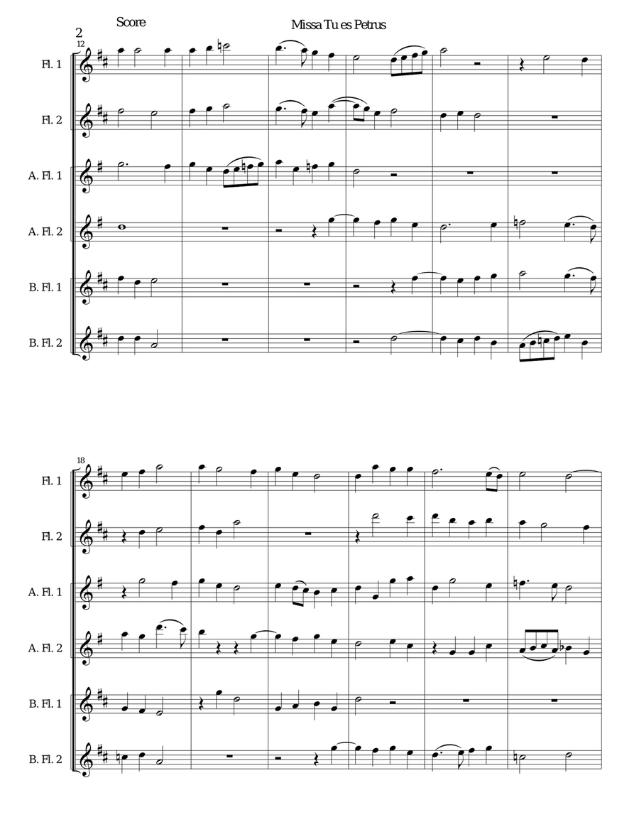 Missa Tu Es Petrus (Mass on 
