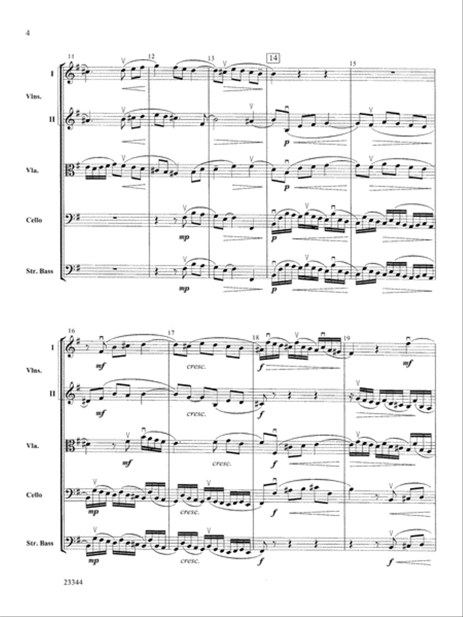 Sinfonia No. 7: Score Sinfonia No. 7: Score String Orchestra scores gallery preview page 4