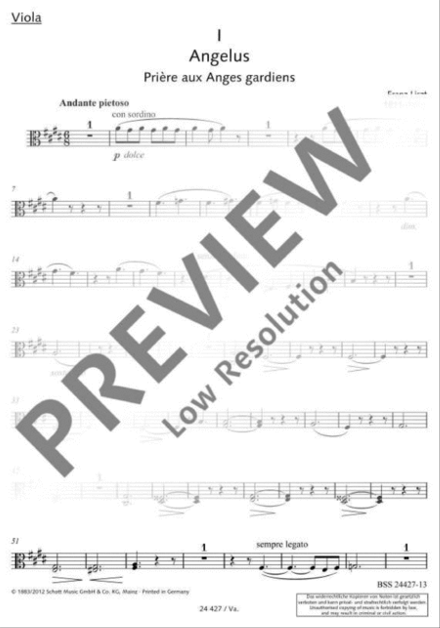 Angelus! Viola scores gallery preview page 2