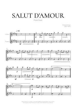 Book cover for Salut D’amour (Flute Duet) - Edward Elgar