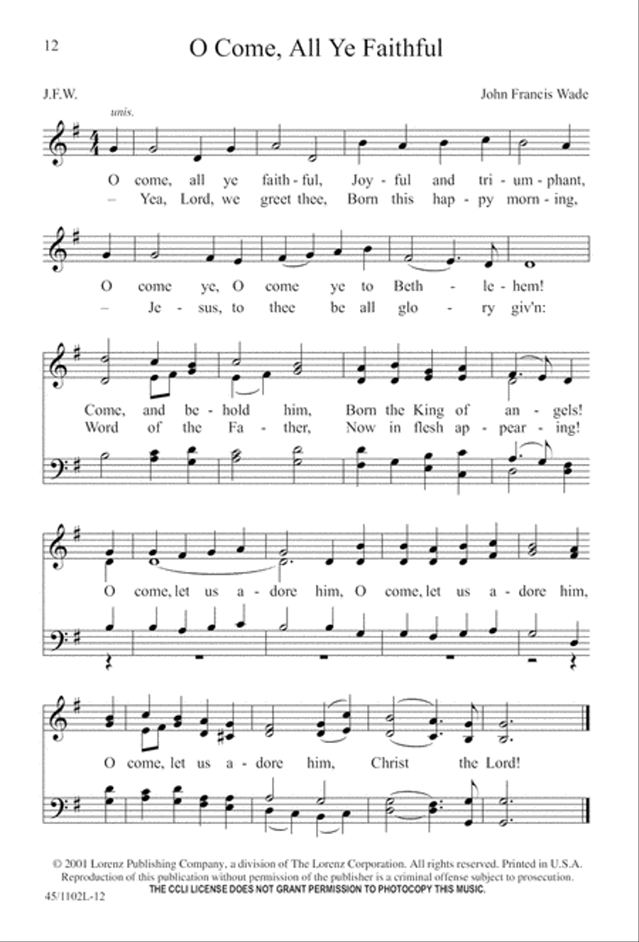 Let's Go Caroling 4-Part scores gallery preview page 12