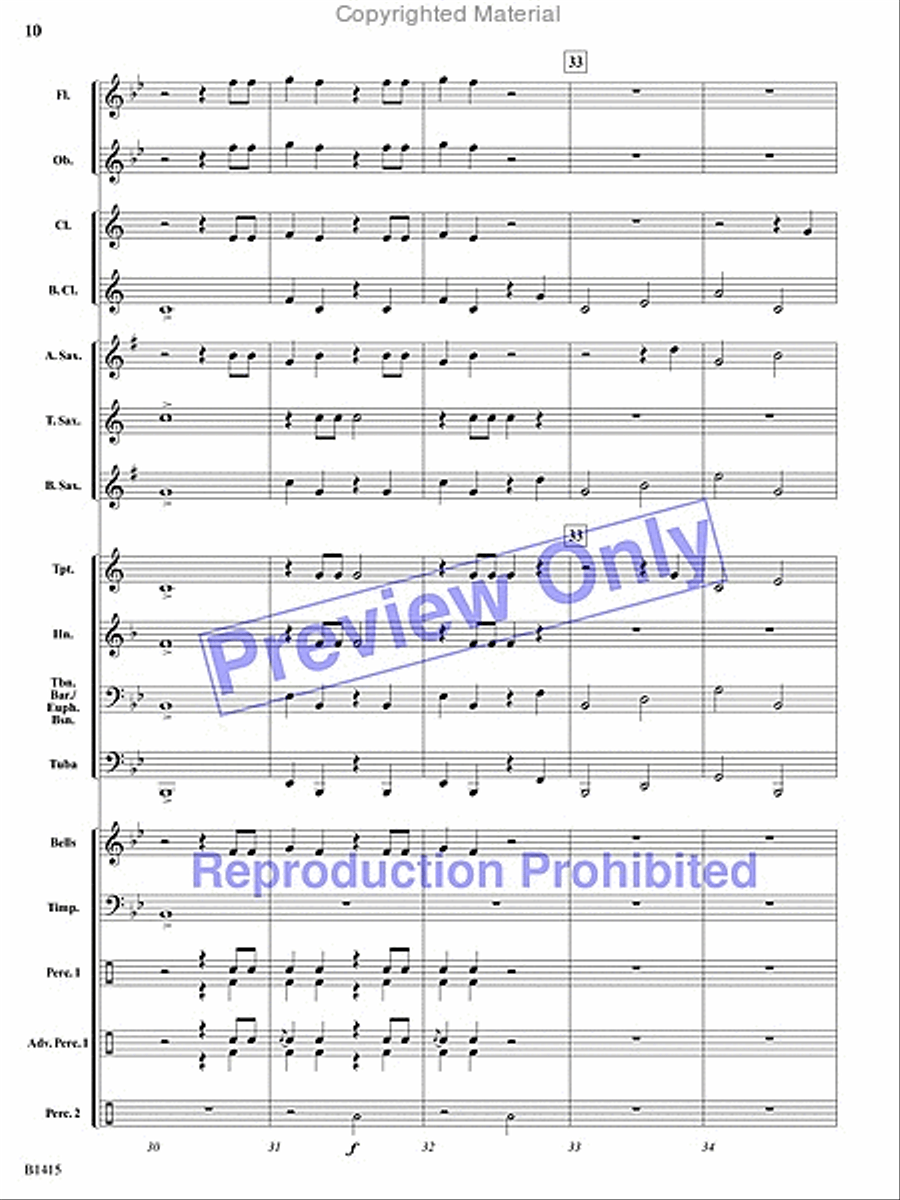 Hallelujah Chorus Hallelujah Chorus Concert Band scores gallery preview page 9