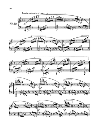 Czerny: School of Velocity, Op. 299 No. 32