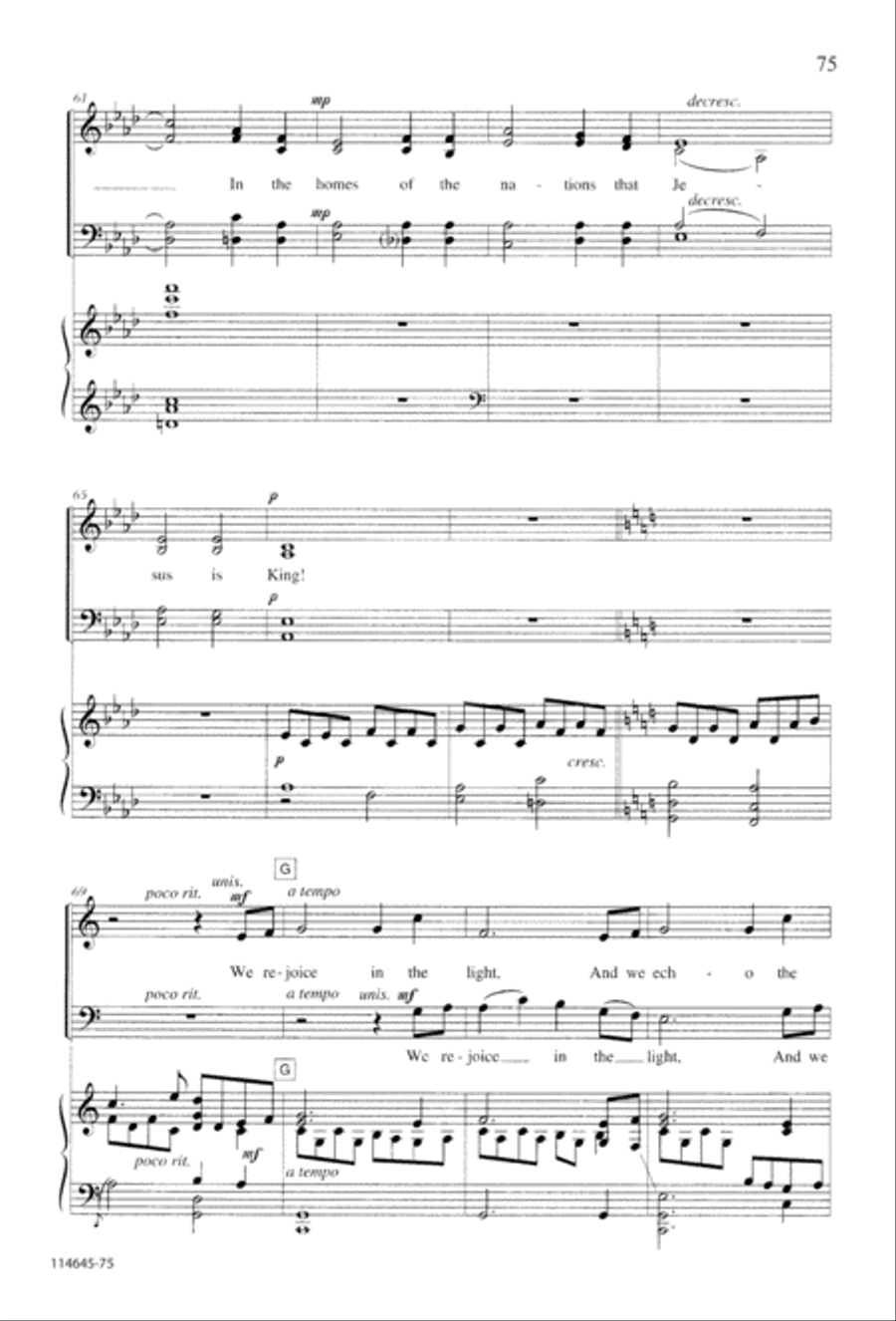 The Newborn King 4-Part scores gallery preview page 83